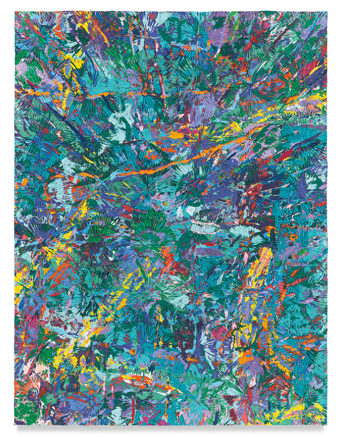 Untitled #30, 2021, Acrylic on panel, 48 x 36 inches, 121.9 x 91.4 cm, MMG#34114