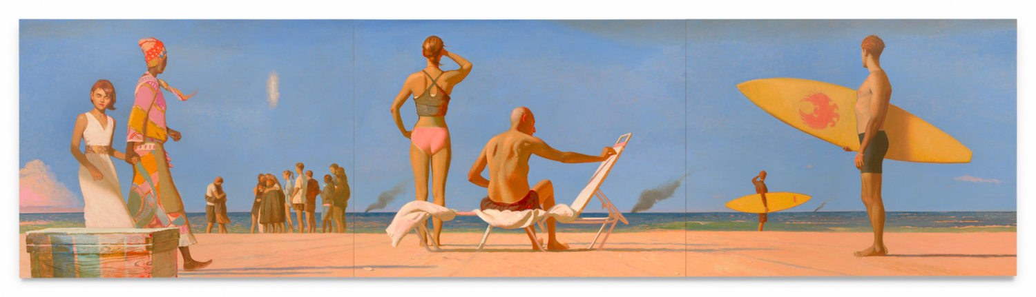 Saudade, 2024, Oil on linen, 70 x 270 inches, 177.8 x 685.8 cm, MMG#37001