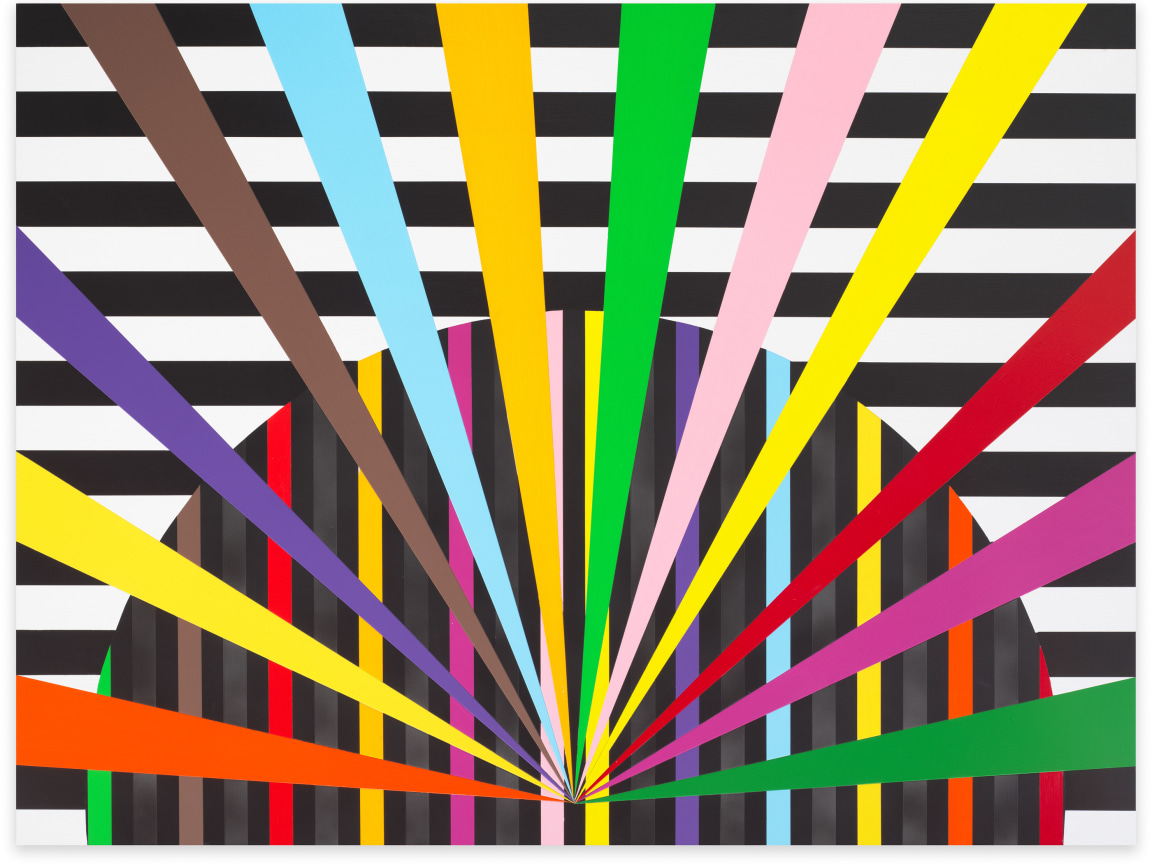 Untitled (Magic Star II), 2022, Acrylic paint and glitter on wood panel, 36 x 48 inches, 91.4 x 121.9 cm, MMG#34729