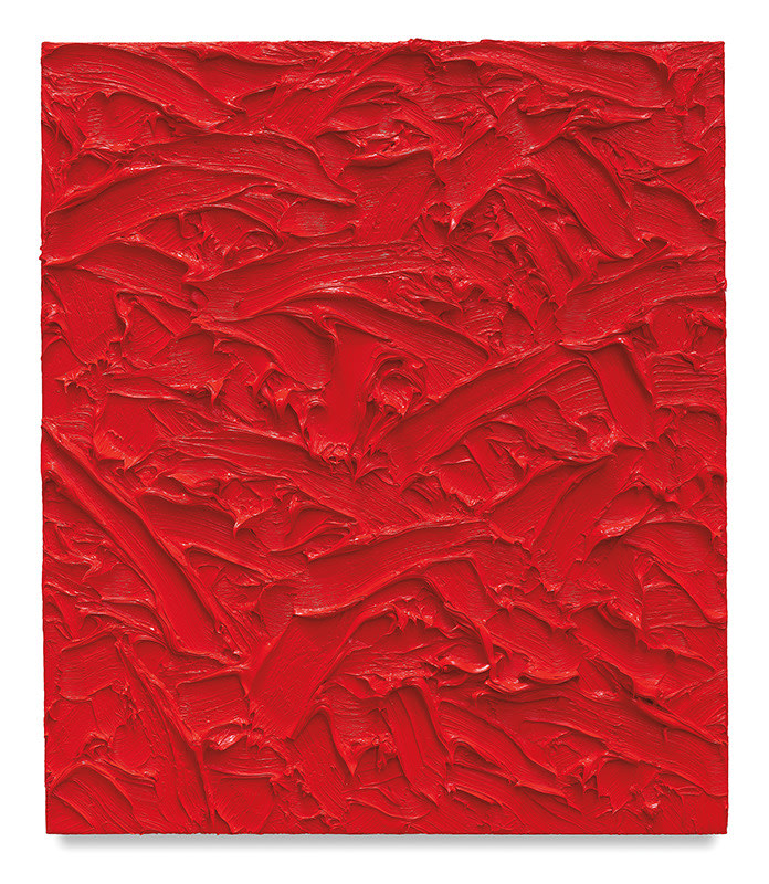 Abstract #212, 2014, Oil on canvas on wood panel, 27 1/2 x 23 inches, 69.9 x 58.4 cm, MMG#30153