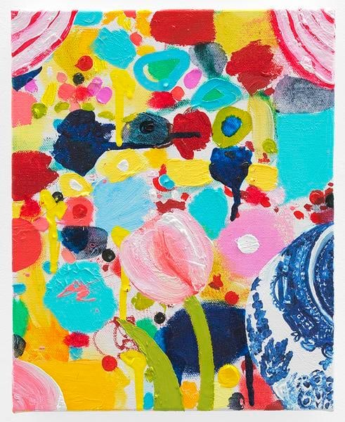 Curtains, 2016, Oil on canvas, 10 x 8 inches, 25.4 x 20.3 cm, AMY#28685