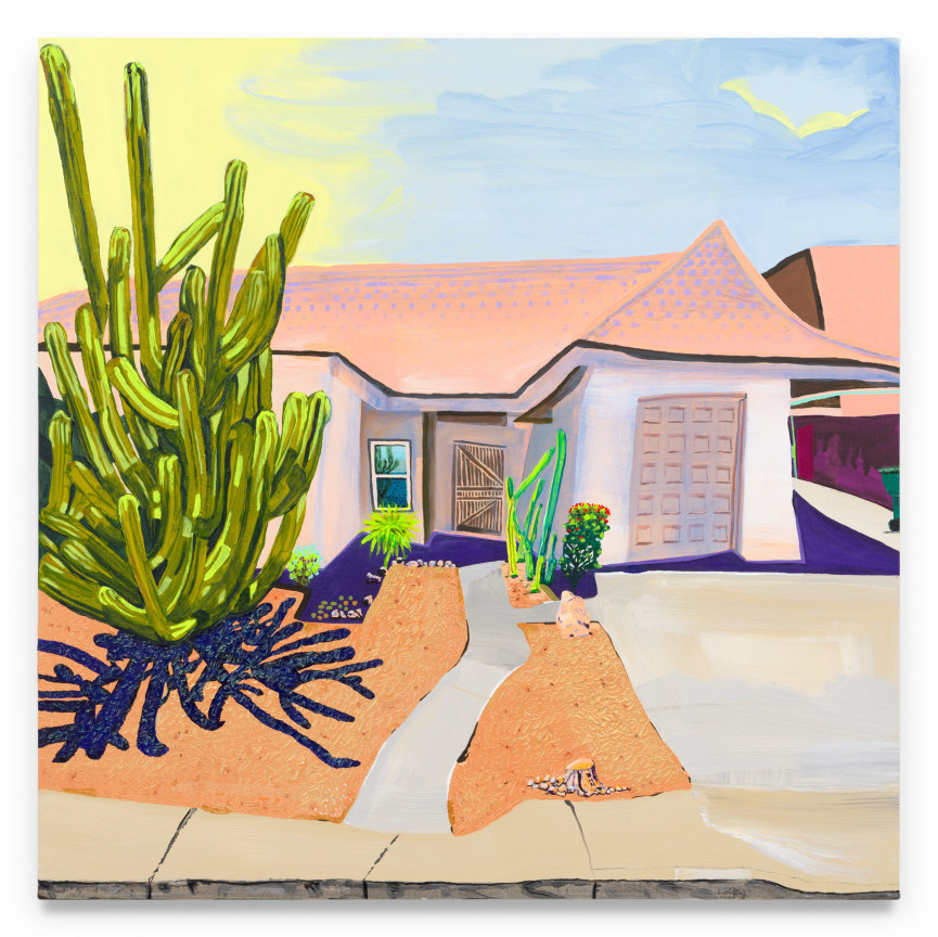 That is why every day we pray for rain. &mdash;Daena, Planet of the Apes (2001), 2024, Acrylic and glitter on canvas, 36 x 36 inches, 91.4 x 91.4 cm, MMG#37839