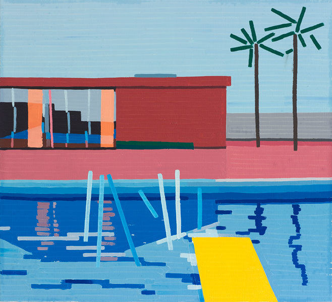 Last Splash, 2015, Oil on linen, 25 x 27 1/2 inches, 64 x 70 cm, A/Y#22634