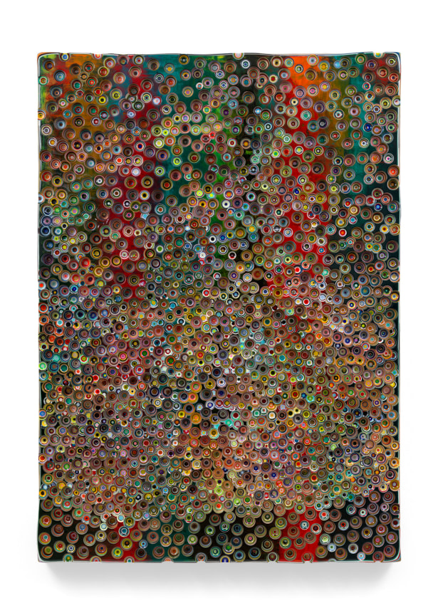ASEEDISASTARASTARISASEED, 2025, Epoxy resin and pigments on wood, 84 x 60 inches, 213.4 x 152.4 cm, MMG#37504