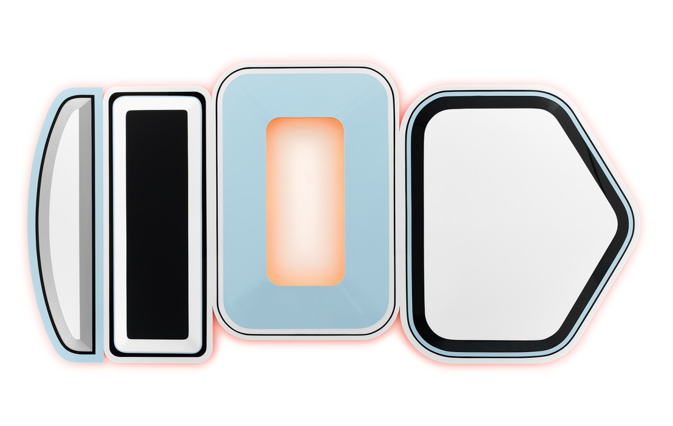 Untitled (Bipolar, Anti-Psychotic, Sleepiness, Depression), 2019,&nbsp;Urethane paint on wood,&nbsp;52 x 106 x 2 inches,&nbsp;132.1 x 269.2 x 5.1 cm,&nbsp;MMG#31490