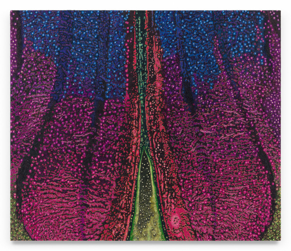 They Mostly Come Out At Night, 2025, Oil on linen, 72 x 84 inches, 182.9 x 213.4 cm, MMG#37984