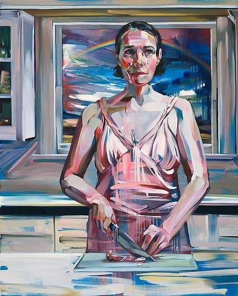 &quot;Diamond Valley,&quot; 2011, Oil on canvas, 74.25 x 60 inches, 188.6 x 152.4 cm,