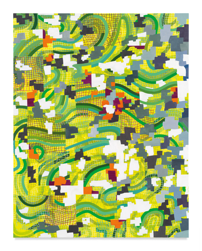 Simulated Scheme, 2023, Oil on canvas, 70 x 55 inches, 177.8 x 139.7 cm, MMG#35333