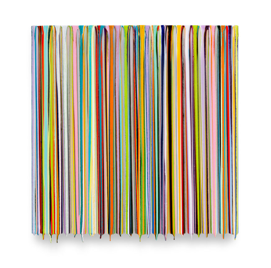FRENCHLICK, 2024, Epoxy resin and pigments on wood, 24 x 24 inches, 61 x 61 cm, MMG#37315