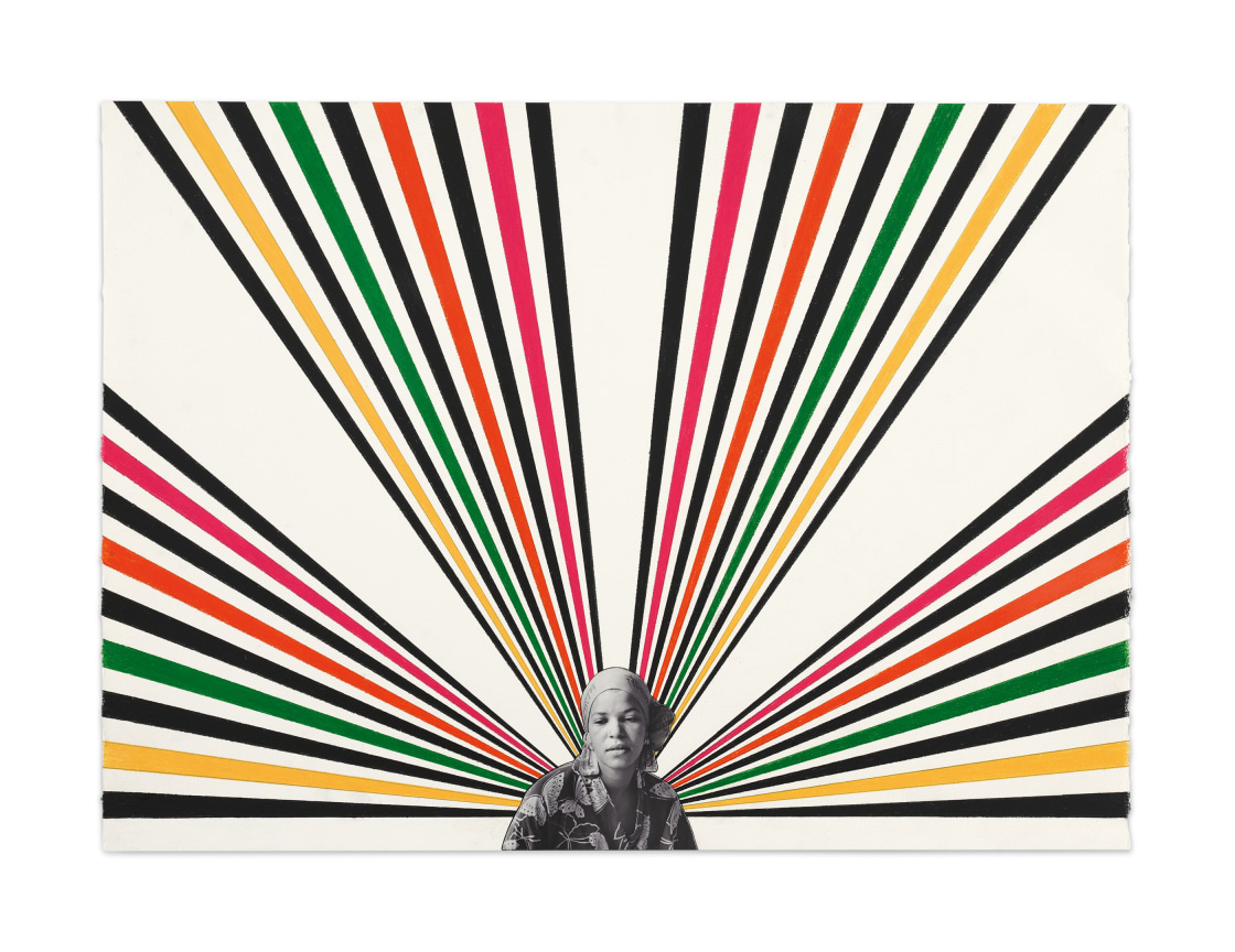 Ntozake, 2020, Color pencil and photograph collage on paper, 22 1/8 x 30 3/8 inches, 56.2 x 77.2 cm,&nbsp;MMG#32526