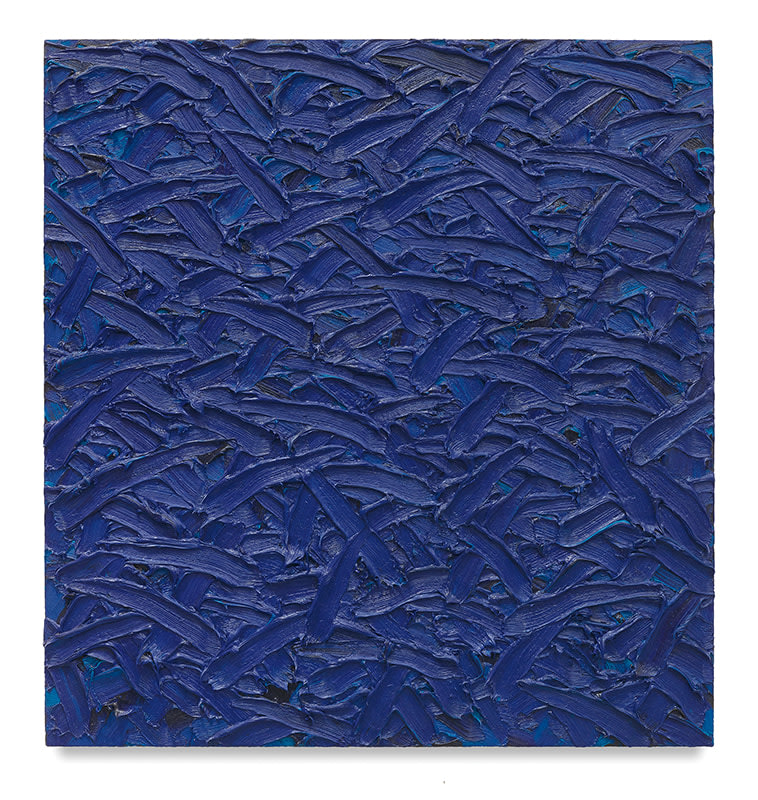 Ratio Blue 3/2/1 #3, 2011, Oil on canvas on wood panel, 44 x 33 inches, 111.8 x 83.8 cm, MMG#30151