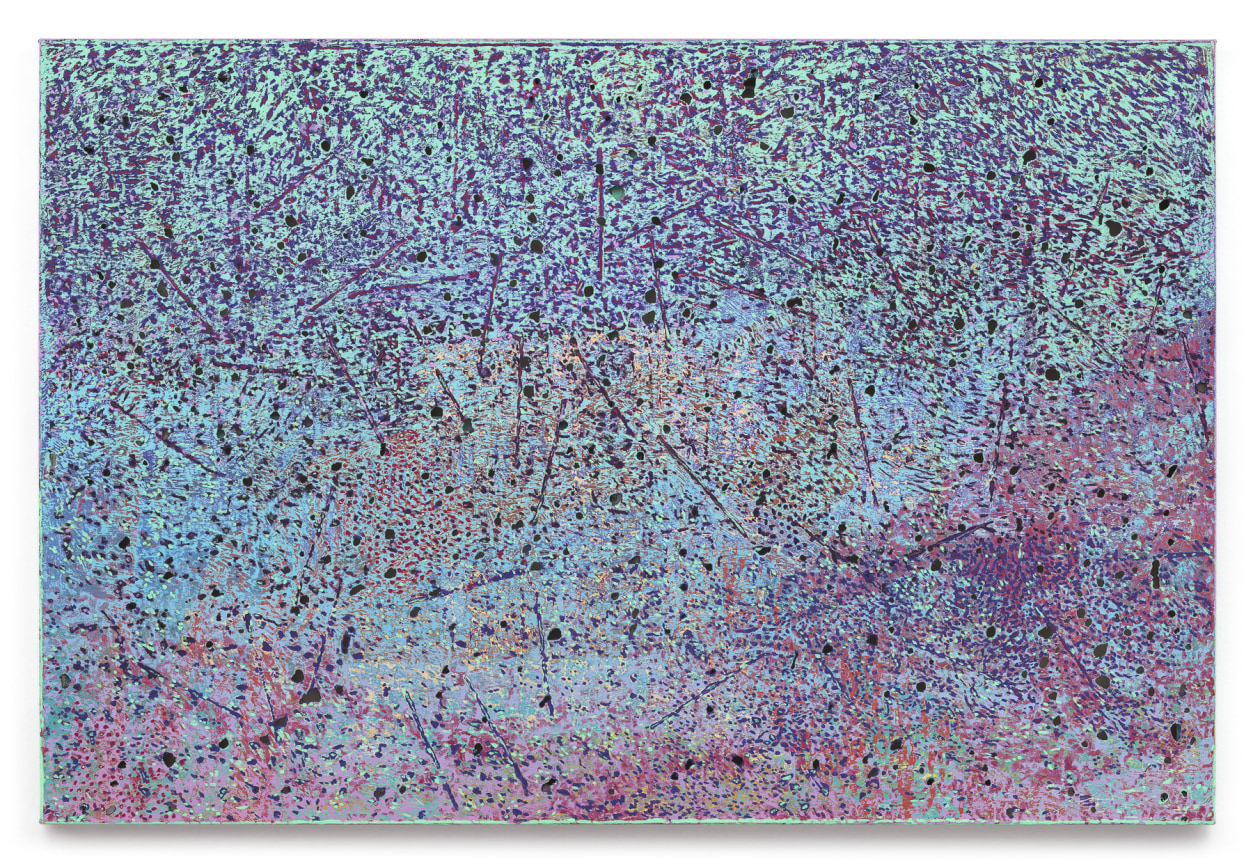 rains, prana is the movement&#039;s ashram, rosemead high, the mutual store, 2020 - 2024, Oil on canvas, 48 x 72 inches, 121.9 x 182.9 cm, MMG#37900