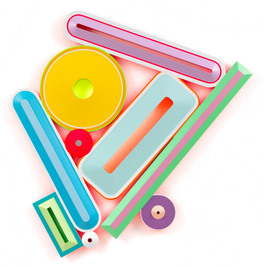 Equilibrium (Y. P. B.), 2025, Urethane paint on wood, 45 x 44 inches, 114.3 x 111.8 cm, MMG#37771