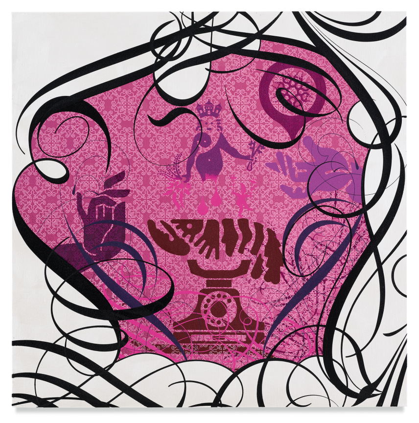 Mindscape 22, 2019,&nbsp;Acrylic and metal leaf on linen,&nbsp;24 x 24 inches,&nbsp;61 x 61 cm,&nbsp;MMG#31658