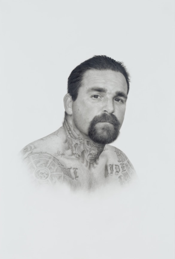 Deadly Friends (Trusty), 2013, Graphite on paper, 36 x 24 inches, 91.4 x 61 cm, MMG#20891