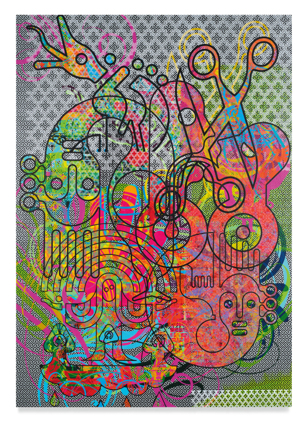 Making Ends Meet, 2021, Acrylic on linen, 60 x 42 inches, 152.4 x 106.7 cm, MMG#34139