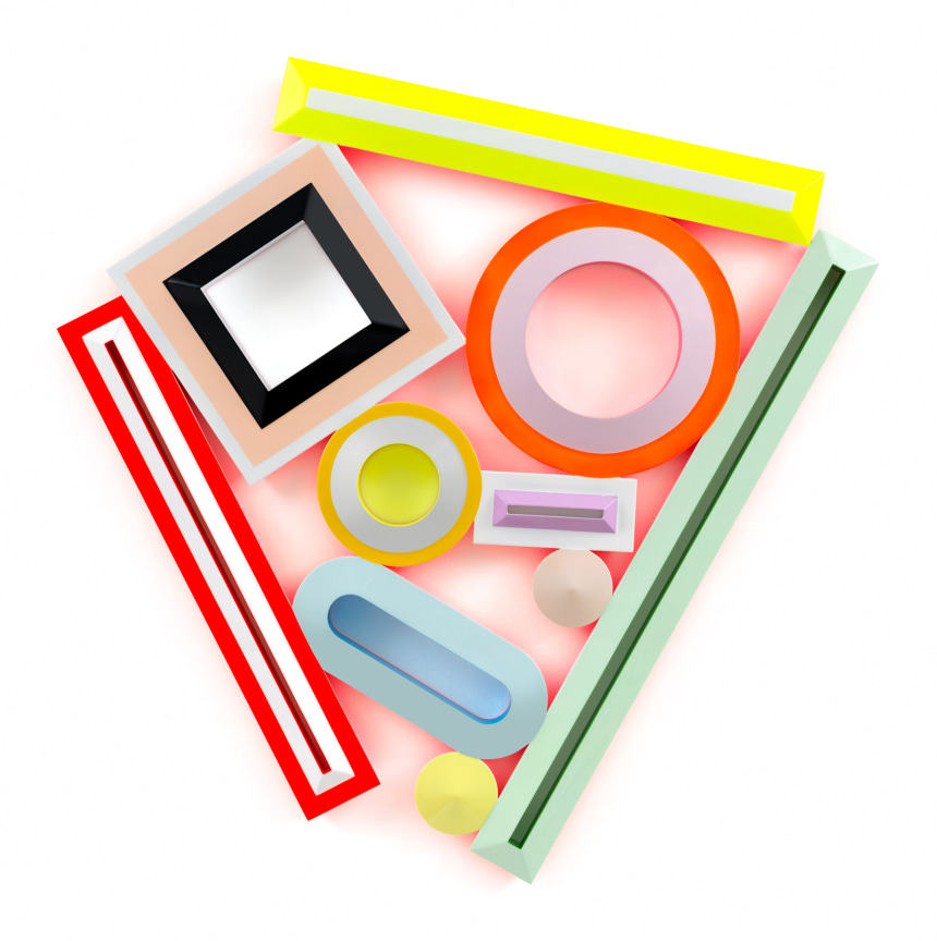 Equilibrium (Y.B.10), 2025, Urethane paint on wood,, 46 x 45 inches, 116.8 x 114.3 cm, MMG#37580