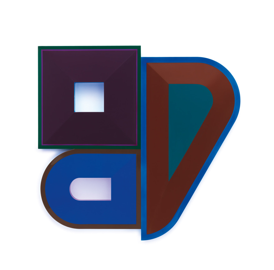 Untitled (Anxiety, Anxiety, High Blood Pressure), 2019,&nbsp;Urethane paint on wood,&nbsp;43 x 43 x 1 1/2 inches,&nbsp;109.2 x 109.2 x 3.8 cm,&nbsp;MMG#31978