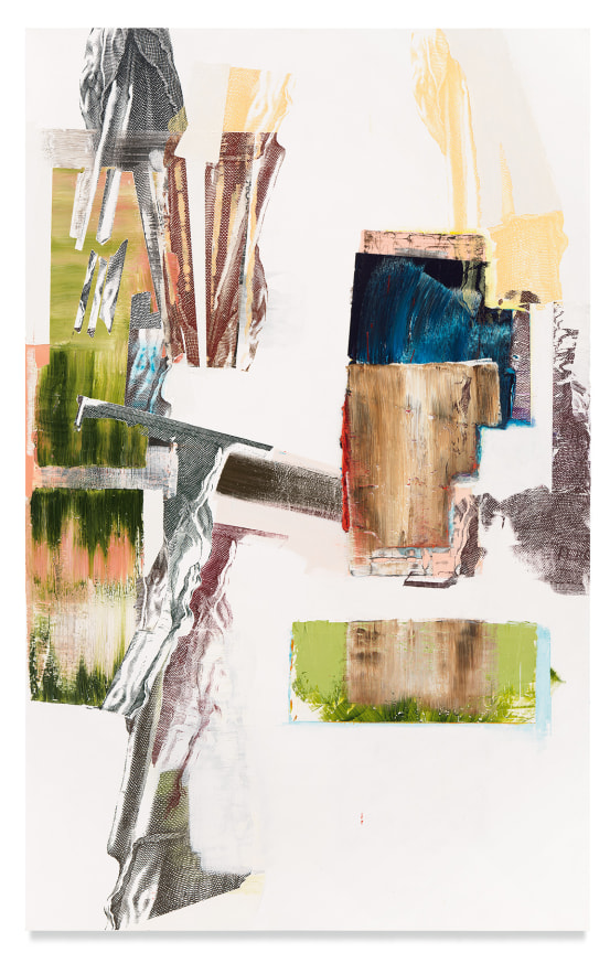 parapylon 10, 2019, Oil and silkscreen on wood, 94&nbsp; 3/4 x 59 3/8 inches, 240.7 x 150.8 cm,&nbsp;MMG#32688