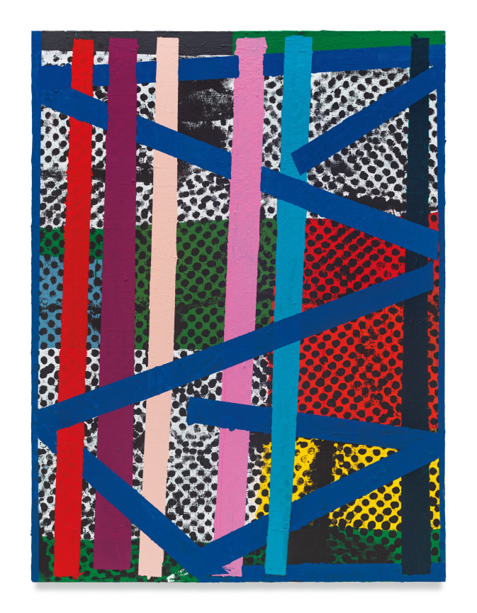 Pass the Distance, 2022, Acrylic and marble dust on canvas,, 48 x 36 inches, 121.9 x 91.4 cm, MMG#35082