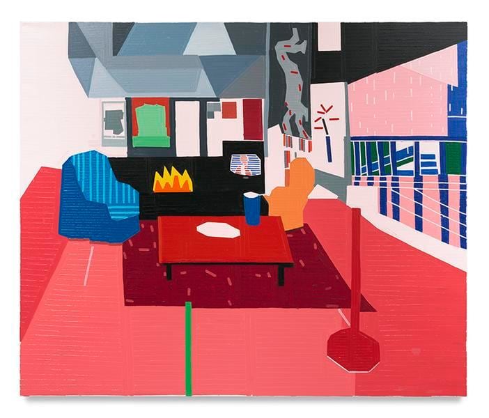 Los Angeles, 2017, Oil on linen, 59.06 x 70.87 inches, 150 x 180 cm, AMY#29077