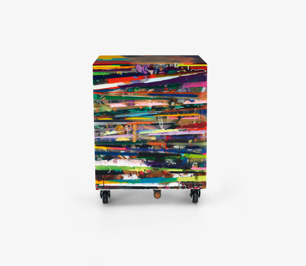 ANDEVERYBODYKNOWSTHATALMOSTDOESNTCOUNT, 2020, Epoxy resin and pigments, wood, metal, foam, 30 1/8 x 23 x 13 inches, 76.5 x 58.4 x 33 cm,&nbsp;MMG#32898