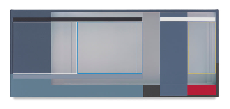 The Storm, 2016, Acrylic on canvas, 15 x 36 inches, 38.1 x 91.4 cm, AMY#28645