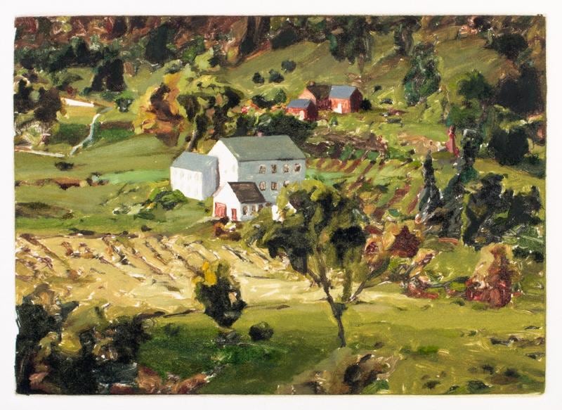 This is the Before (from Diptych I), 2014/2015, Monotype, 5 x 7 inches, 12.7 x 17.8 cm, AMY#28288.1