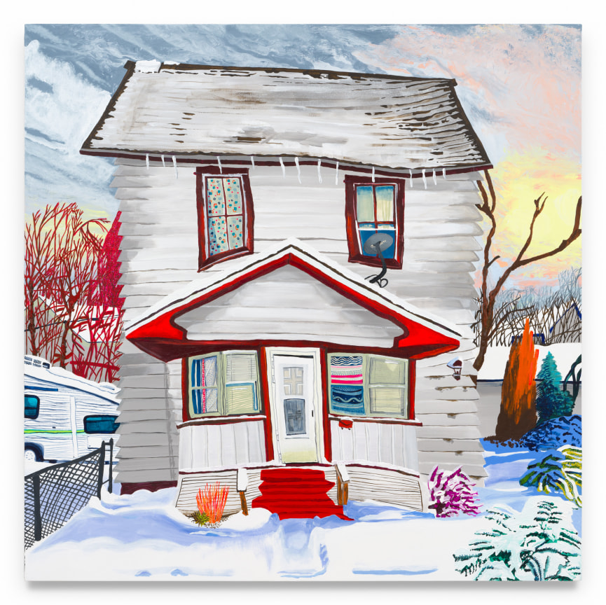 What would Mother think of my becoming a pirate? &mdash;Wendy Darling, Peter Pan (2003), 2024, Acrylic and glitter on canvas, 48 x 48 inches, 121.9 x 121.9 cm, MMG#37826