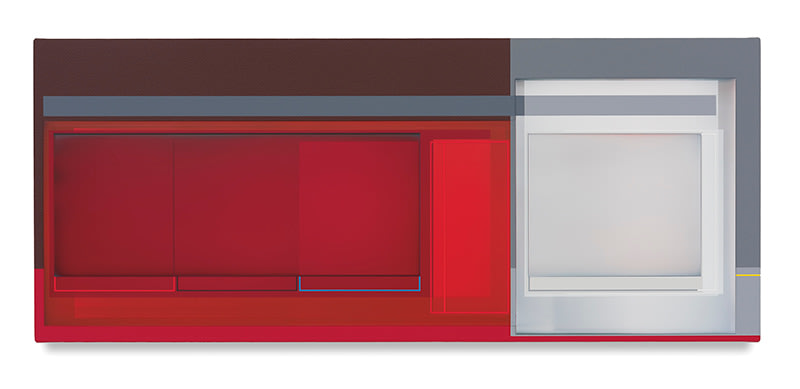 Long Walk, 2016, Acrylic on canvas, 15 x 36 inches, 38.1 x 91.4 cm, AMY#28785