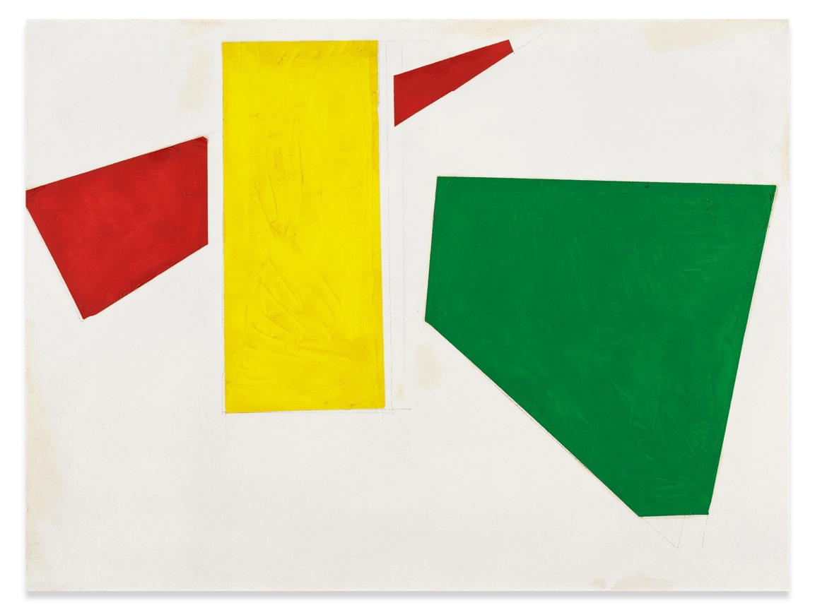 Push and Pull [Study for Chimbote Mural], 1950, Oil on canvas, 36 x 48 inches, 91.4 x 124.5 cm