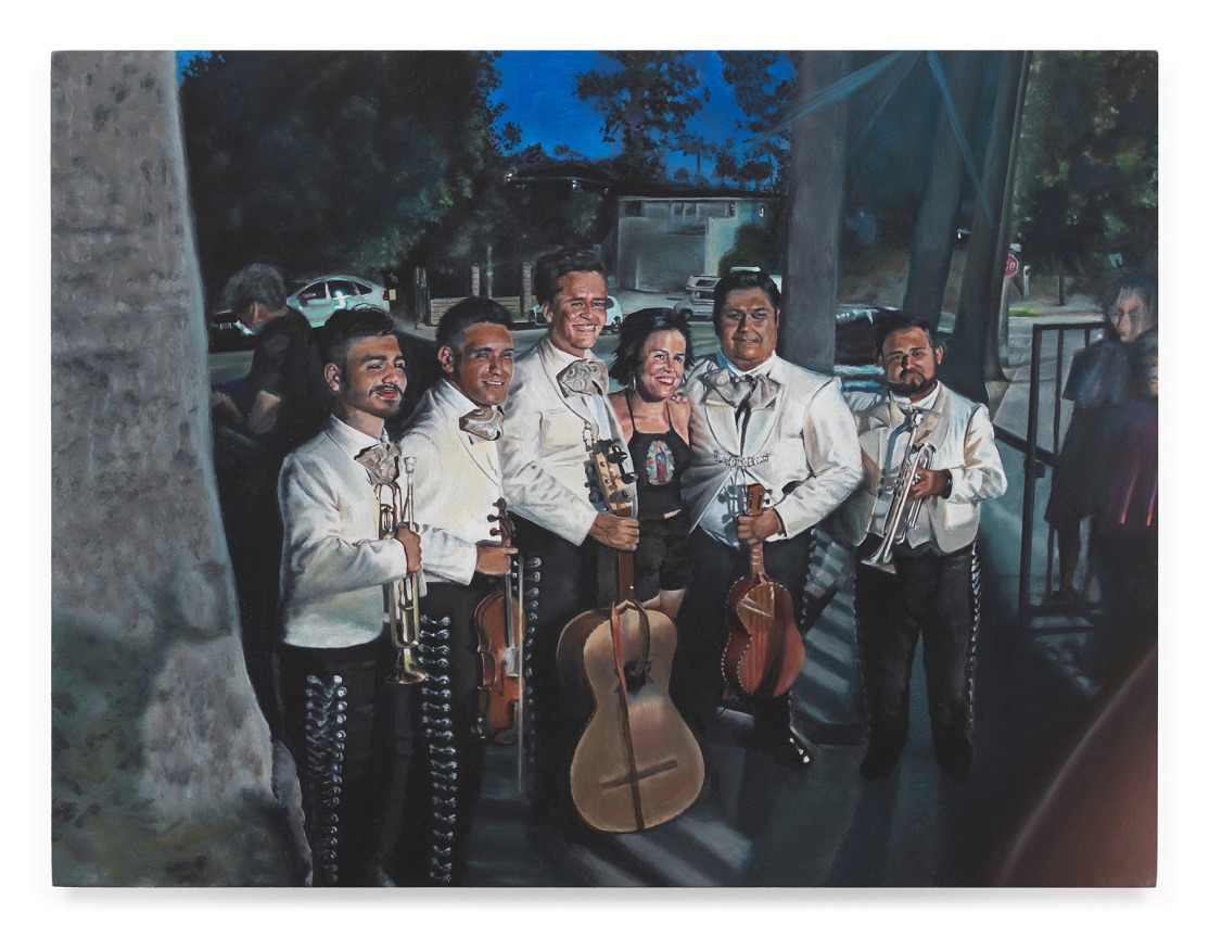 Christen&#039;s B-day Party, 2023, Oil on panel, 7 3/4 x 10 1/4 inches, 19.7 x 26 cm, MMG#37692