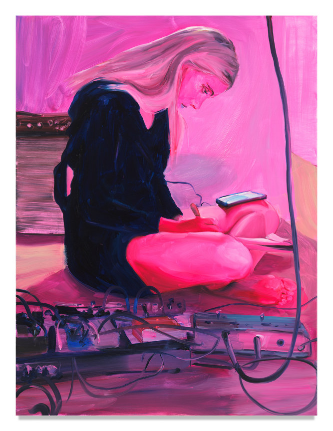 Jenna Gribbon,&nbsp;Set List Focus, 2020,&nbsp;Oil on linen,&nbsp;48 x 36 inches,&nbsp;121.9 x 91.4 cm,&nbsp;MMG#32725