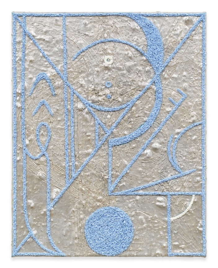 Sister (Blue), 2024, Oil and marble dust on linen, 20 1/4 x 16 inches, 51.4 x 40.6 cm, MMG#37568