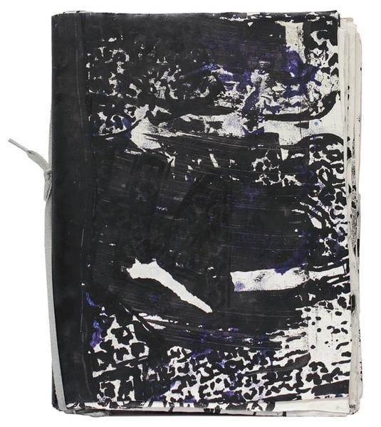 Matthew Chambers, Lets Cells Proliferate, 2012, Acrylic, tape, shoelace and marker on paper, 14.5 x 11 x 1.5 inches, 36.8 x 27.9 x 3.8 cm, A/Y#22620