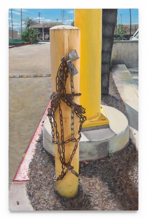 Flagellation Post, 2022, Oil on panel, 10 7/8 x 7 inches, 27.6 x 17.8 cm, MMG#37613