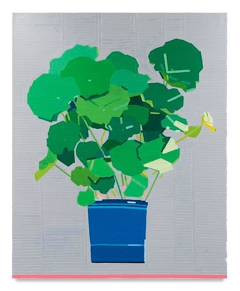 Mortella Garden, 2017, Oil on linen, 58.27 x 47.24 inches, 148 x 120 cm, AMY#29214