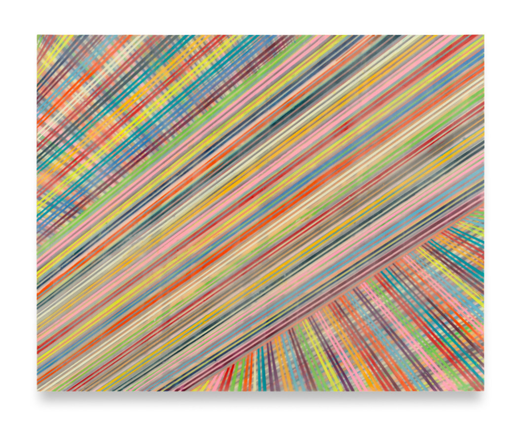 DADDYISSUES, 2024, Encaustic on wood, 48 x 60 inches, 121.9 x 152.4 cm, MMG#37532