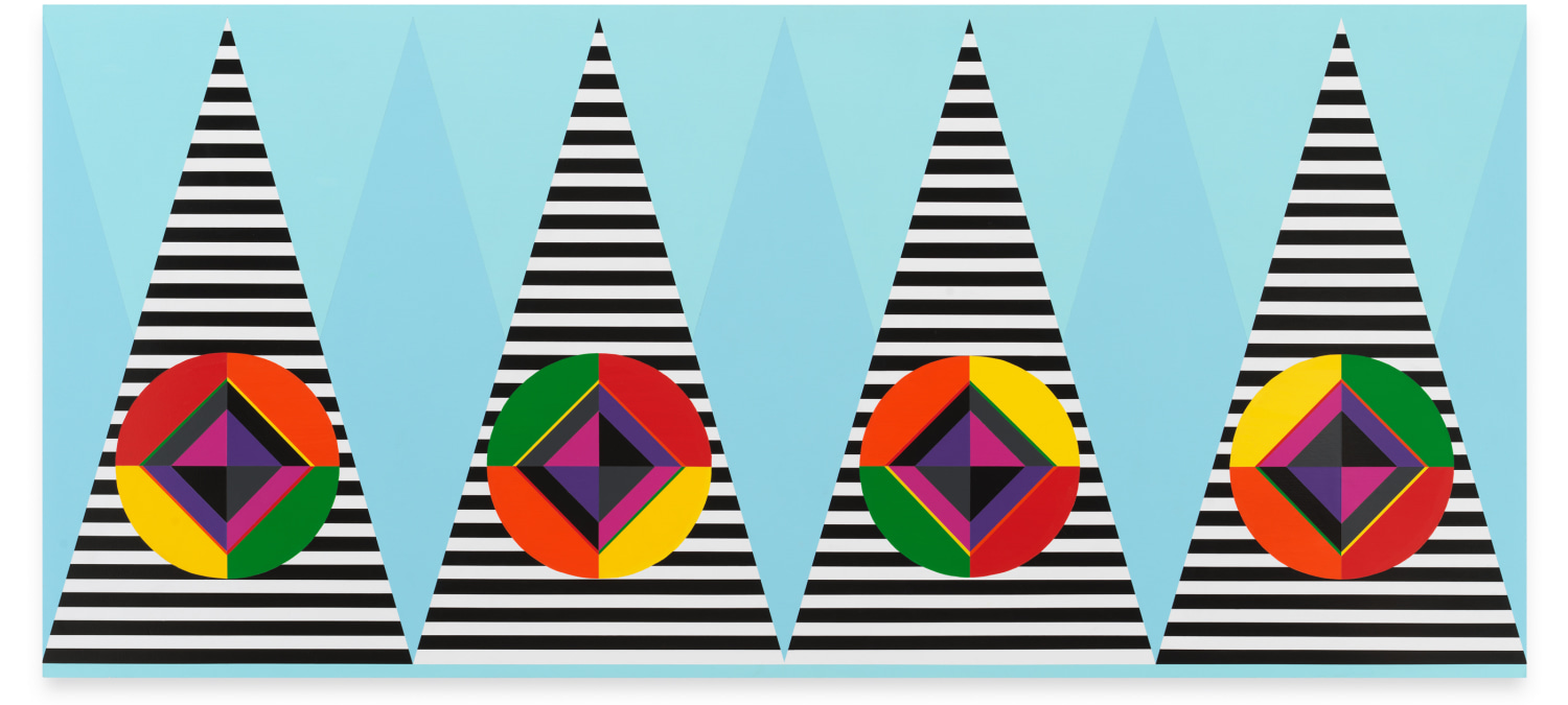 Untitled (Bluesologists After Gil Scott), 2021, Acrylic paint on wood, 36 x 80 inches, 91.4 x 203.2 cm,&nbsp;MMG#33111