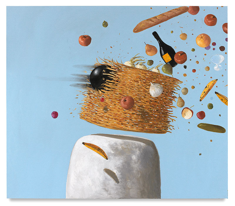 Near Miss, 2017, Oil on canvas, 71 x 81 inches, 180.3 x 205.7 cm, MMG#29881