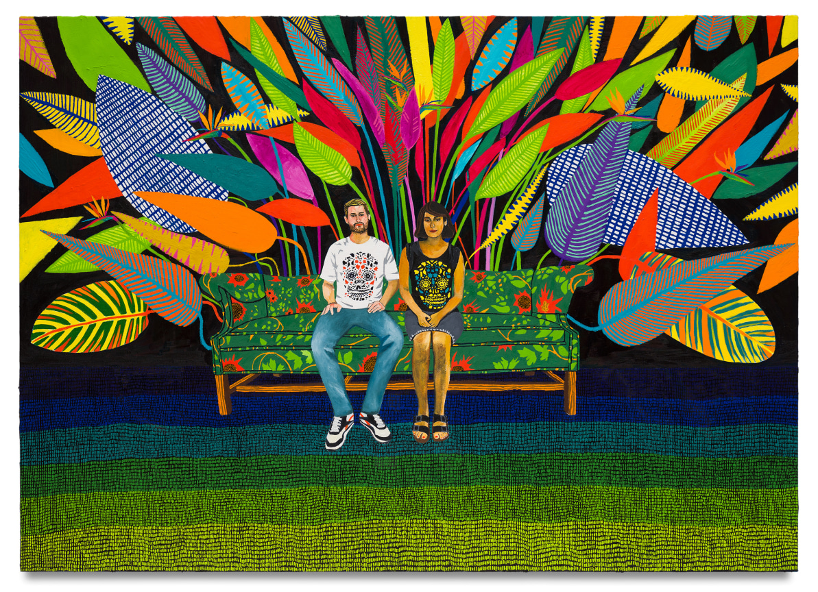 Chris and Nancy, 2020, Oil on canvas, 70 x 98 inches, 177.8 x 248.9 cm, MMG#32543, &nbsp;