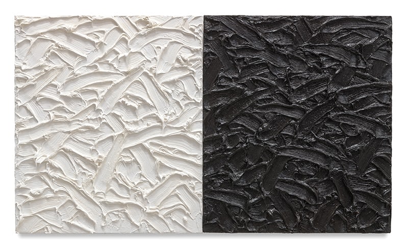 Abstract Diptych #14, 2011, Oil on canvas on wood panel, 19 x 30 inches, 48.3 x 76.2 cm, MMG#30179