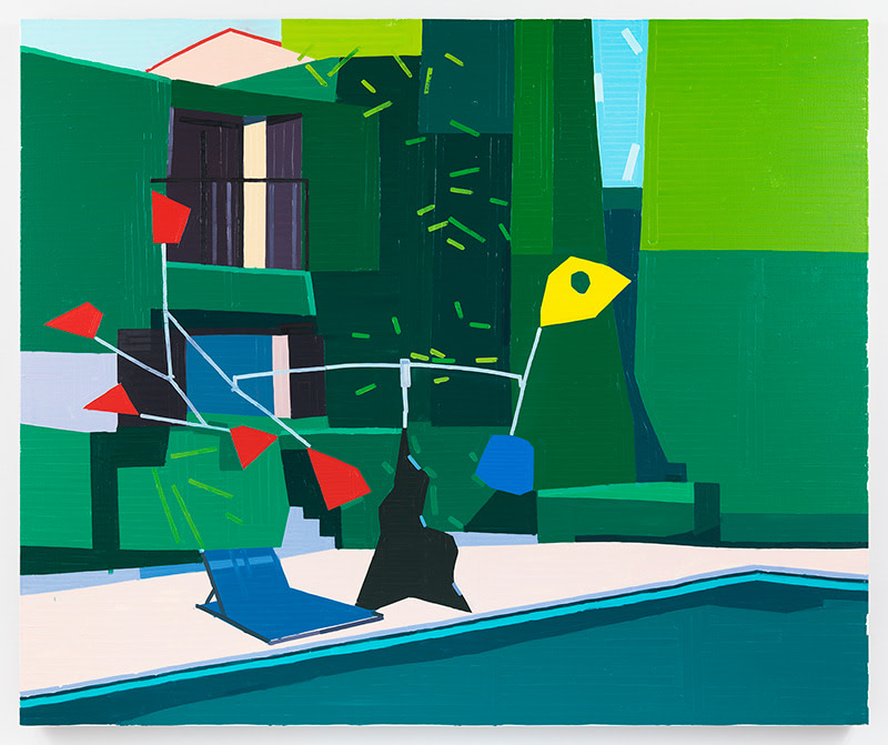 Guy Yanai,&nbsp;La Colombe d&#039;Or, 2018,&nbsp;Oil on linen,&nbsp;59.06 x 70.87 inches,&nbsp;150 x 180 cm, MMG#29680