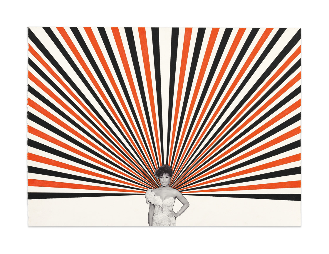 Diahann #2, 2020, Color pencil and photograph collage on paper, 22 1/8 x 30 3/8 inches, 56.2 x 77.2 cm, MMG#32524