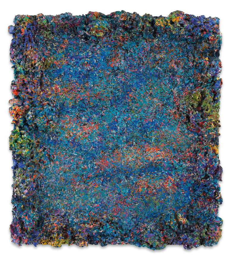 DeepDrippings (Hiss Mystique Deep North Version), 2019, Oil on board, 16 1/2 x 14 1/2 inches, 41.9 x 36.8 cm,&nbsp;MMG#31976