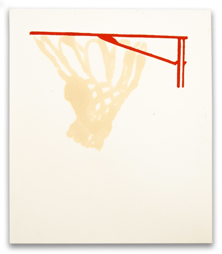 Dan Colen, Untitled, 1999, Acrylic on paper, 11 3/4 x 10 inches, 29.8 x 25.4 cm, MMG#33389