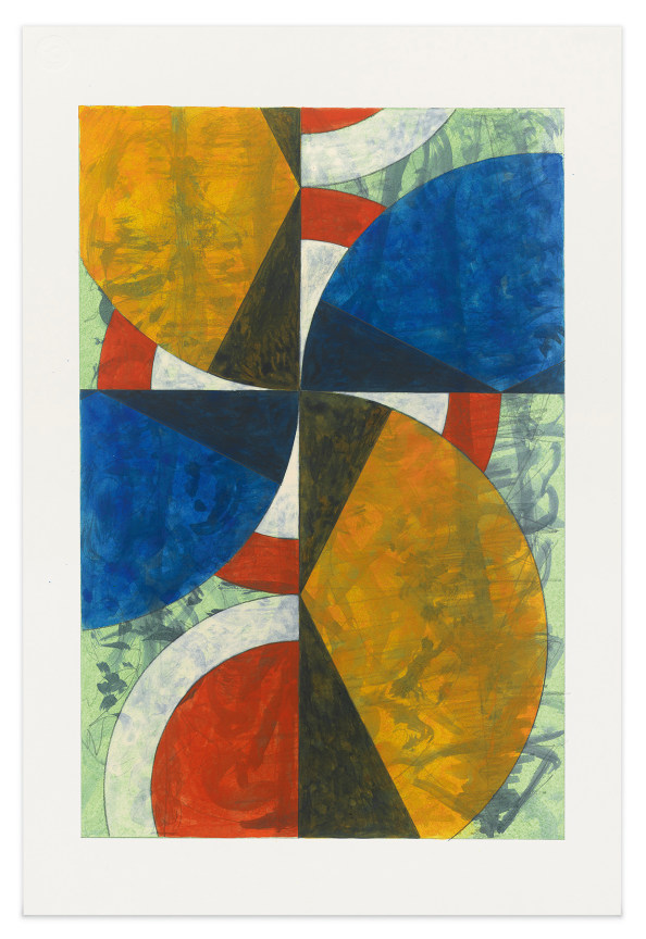 Roy Dowell,&nbsp;untitled #1185, 2021, Acrylic on paper, 18 x 12 inches, 45.7 x 30.5 cm