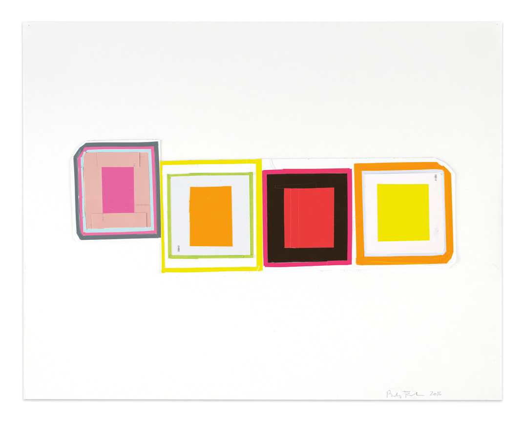 Untitled, 2016,&nbsp;Vinyl and paper collage on smooth acid free Bristol paper,&nbsp;19 x 24 inches,&nbsp;48.3 x 61 cm,&nbsp;MMG#30350