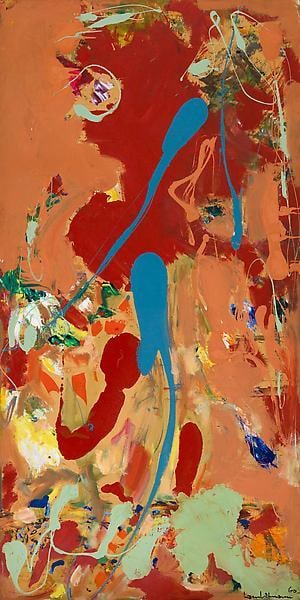 &quot;Aquatic Garden,&quot; 1960, Oil on board, 96 x 48 inches, 243.8 x 121.9 cm, A/Y#1140