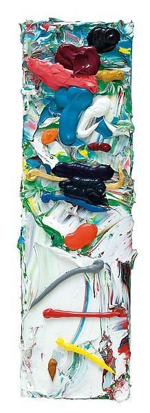 RICHARD ALLEN MORRIS, &quot;Power Bar,&quot; 2000, Acrylic on wood panel, 16 x 4 1/2 inches, 40.6 x 11.4 cm, A/Y#20251